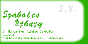 szabolcs ujhazy business card